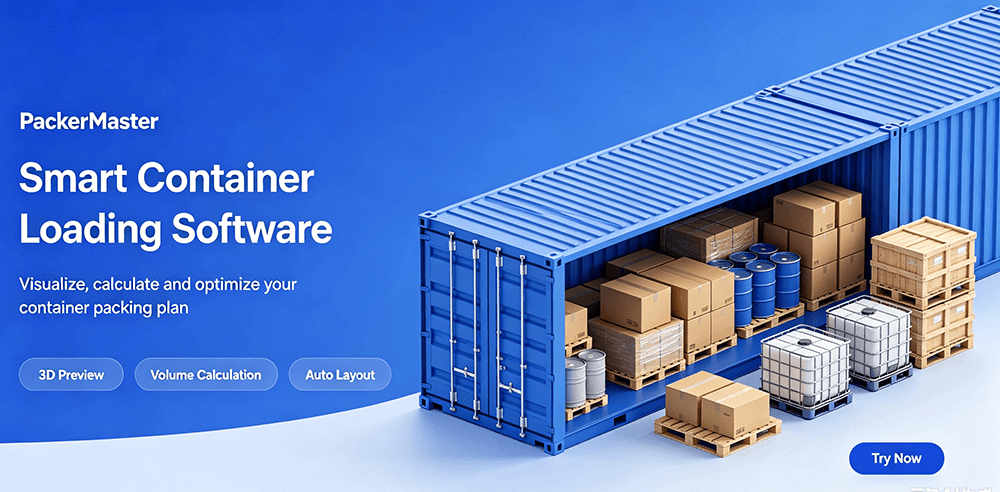 Free Smart Container Loading Calculator Main Interface - Online Container Loading Calculation